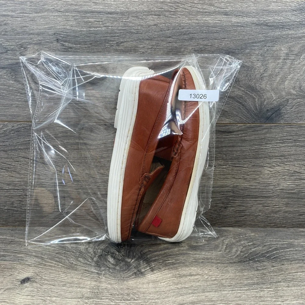 Marc Joseph New York Youth Leather Broadway Comfort Loafer Shoes‎ Size 1.5 Brown